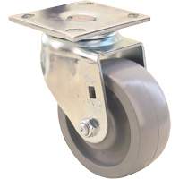 Max9 Caster, Swivel, 5" (127 mm), Envirothane Grey-WOW, 1000 lbs. (453.6 kg.) Auto Electric Service Ltd.