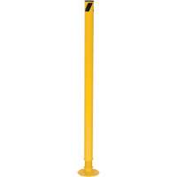 Spring Loaded Bollard, Steel, 42" H x 2-1/8" W, Yellow Auto Electric Service Ltd.