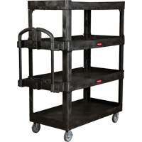 Chariot utilitaire robuste et ergonomique, 4 tiers, 24-1/4" x 62-2/5" x 54-1/10", Capacit&eacute; 700 lb Auto Electric Service Ltd.