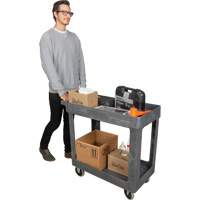 Chariot utilitaire pour l'entretien, 2 tiers, 16-1/2" x 32-1/2" x 34-1/2", Capacit&eacute; 550 lb Auto Electric Service Ltd.