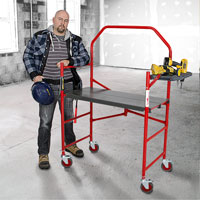 Buildman Portable Scaffold, 40-5/8" D x 4' H Auto Electric Service Ltd.