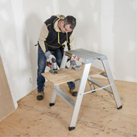 Portable Work-Stand Saw Horse, Aluminum Frame, 12-1/4" D x 36" H Auto Electric Service Ltd.