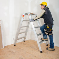 Portable Work-Stand Saw Horse, Aluminum Frame, 12-1/4" D x 56" H Auto Electric Service Ltd.