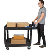 Chariot utilitaire, 2 tiers, 25-5/8" x 33-1/2" x 43-3/4", Capacit&eacute; 550 lb Auto Electric Service Ltd.