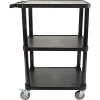 Utility Cart with Flat Shelf, 3 Tiers, 18-1/8" x 37-3/8" x 27-3/4", 330 lbs. Capacity Auto Electric Service Ltd.