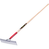 Pro Double Back Level Rake, Ashwood Handle, 13-3/4" W, Tempered Steel Blade, 14 Tines Auto Electric Service Ltd.