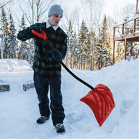 Yukon Snow Shovel, Polypropylene Blade, 18" Wide, Ergonomic D-Grip Handle Auto Electric Service Ltd.