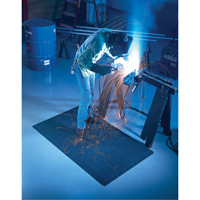 WeldSafe&reg; No. 447 Matting, Rubber, 75' L, 2' W x 9/16" Thick, Black Auto Electric Service Ltd.