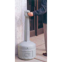 Smokers Cease-Fire&reg; Cigarette Butt Receptacle, Free-Standing, Plastic, 4 US gal. Capacity, 38-1/2" Height Auto Electric Service Ltd.