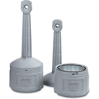 Smokers Cease-Fire&reg; Cigarette Butt Receptacle, Free-Standing, Plastic, 4 US gal. Capacity, 38-1/2" Height Auto Electric Service Ltd.
