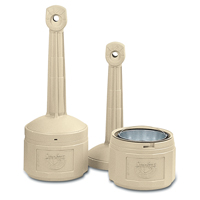 Smokers Cease-Fire&reg; Cigarette Butt Receptacle, Free-Standing, Plastic, 4 US gal. Capacity, 38-1/2" Height Auto Electric Service Ltd.