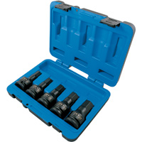 Metric Impact Bit Socket Set, Hex, 3/4" Drive, 5 Pcs Auto Electric Service Ltd.