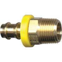 Grip-Tite Male Pipe Hose Fitting, 1/4" x 1/4" Dia, Brass Auto Electric Service Ltd.