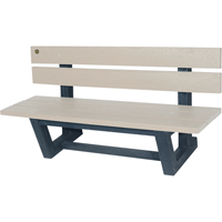 Outdoor Park Benches, Recycled Plastic, 60" L x 22-13/16" W x 29-13/16" H, Sand Auto Electric Service Ltd.