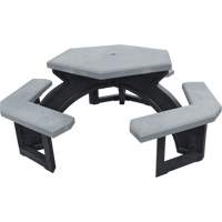 Recycled Plastic Hexagon Picnic Tables, 78" L x 78" W, Grey Auto Electric Service Ltd.