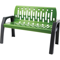 Stream Benches, Steel, 48" L x 48" W x 34" H, Green Auto Electric Service Ltd.