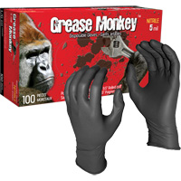 Grease Monkey&reg; Disposable Gloves, Large, Nitrile, 5-mil, Powder-Free, Black Auto Electric Service Ltd.