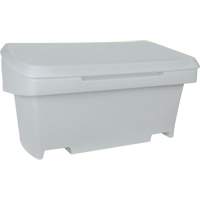 Heavy-Duty Outdoor Salt and Sand Storage Container, 24" x 48" x 24", 10 cu. Ft., Grey Auto Electric Service Ltd.
