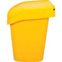 Bacs d'entreposage pour sel & sable, Avec Moraillon, 21" x 27" x 26", 4,24 pi³, Jaune Auto Electric Service Ltd.