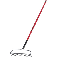 Bow Rake, Fibreglass Handle, 66" L, 16-4/5" Blade, 16 Tines Auto Electric Service Ltd.