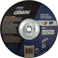 Gemini&reg; Saucer Wheel, 9" x 1/4", 5/8"-11 Arbor, Aluminum Oxide, Type 28 Auto Electric Service Ltd.