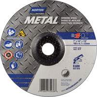 Depressed Centre Metal Grinding Wheels, 7" x 1/4", 7/8" Arbor, Aluminum Oxide, Type 27 Auto Electric Service Ltd.