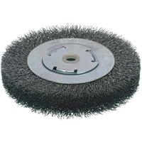 Economy Crimped Wire Wheel Brushes - Wide Face, 6" Dia., 0.014 Fill, 2" Arbor Auto Electric Service Ltd.