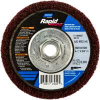 Meule abrasive non tiss&eacute;e &agrave; moyeu d&eacute;port&eacute; Rapid Blend, 4-1/2" dia., Grain 150-180, Oxyde d'aluminium Auto Electric Service Ltd.