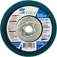 Meule abrasive non tiss&eacute;e &agrave; moyeu d&eacute;port&eacute; Vortez Rapid Blend, 4-1/2" dia., Grain 100-120, Oxyde d'aluminium Auto Electric Service Ltd.