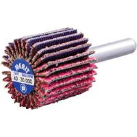 Mini-meule &agrave; lamelles mont&eacute;e sur tige, C&eacute;ramique d'alumine, Grain 40, 1" x 1" x 1/4" Auto Electric Service Ltd.