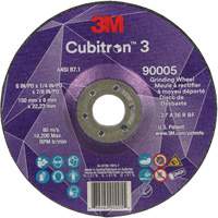 Meule a moyeu d&eacute;port&eacute; Cubitron 3, 6" x 1/4", Arbre 7/8", C&eacute;ramique, Type T27 Auto Electric Service Ltd.