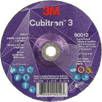 Cubitron 3 Cut and Grind Wheel, 4" x 5/32", 3/8" Arbor, Type 27, 36 Grit, Ceramic Auto Electric Service Ltd.