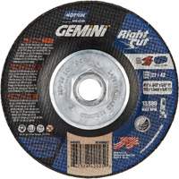 Meule &agrave; tronçonner pour coupe &agrave; angle droit RightCut Gemini, 4-1/2" x 0,045", Arbre de 5/8"-11, Type 27/42, Oxyde d'aluminium, 13580 Tr/min Auto Electric Service Ltd.