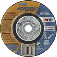 Disque de meulage et tronçonnage NorZon Plus SGZ CA, 4-1/2" x 1/8", Arbre de 5/8"-11, Type 27, C&eacute;ramique d'alumine Auto Electric Service Ltd.