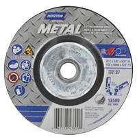 Disque de meulage et tronçonnage m&eacute;tallique, 4-1/2" x 1/8", Arbre de 5/8"-11, Type 27, Oxyde d'aluminium Auto Electric Service Ltd.