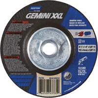 Meule XXL Gemini, 4-1/2" x 1/4", Arbre 5/8"-11, Oxyde d'aluminium, Type 27 Auto Electric Service Ltd.