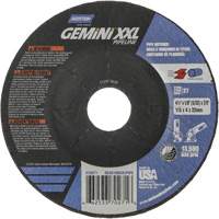Disque combin&eacute; de meulage et tronçonnage Gemini XXL, 4-1/2" x 1/8", Arbre de 7/8", Type 27, Oxyde d'aluminium Auto Electric Service Ltd.