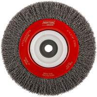 Roue d'&eacute;tabli sertie, 6" dia., Fils 0,014", Arbre 1/2"-2 Auto Electric Service Ltd.