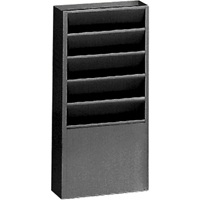 Literature Storage Racks, Stationary, 5 Slots, Steel, 9-3/4" W x 4-1/8" D x 21" H Auto Electric Service Ltd.