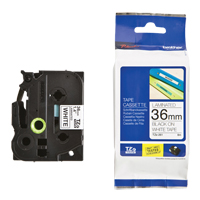 Tape Cartridge for P-touch&reg; Labeling System, 36 mm x 26-1/4', Black on White Auto Electric Service Ltd.
