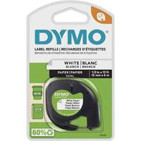 Labels for LetraTag Plus LT100-H, 12 mm x 13', Black on White Auto Electric Service Ltd.