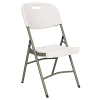 Folding Chairs, Polyethylene, White, 350 lbs. Weight Capacity Auto Electric Service Ltd.