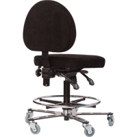 TF180 Welding Grade Ergonomic Stools, Suede, Black, 300 lbs. Capacity Auto Electric Service Ltd.