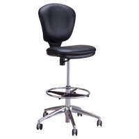 Metro Extended-High Chair, Vinyl, Black, 250 lbs. Capacity Auto Electric Service Ltd.