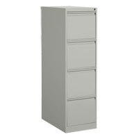 Vertical Filing Cabinet, Steel, 4 Drawers, 15-1/7" W x 25" D x 52" H, Grey Auto Electric Service Ltd.