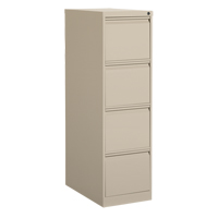 Vertical Filing Cabinet, Steel, 4 Drawers, 15-1/7" W x 25" D x 52" H, Beige Auto Electric Service Ltd.