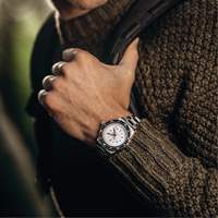 Grande montre automatique de plong&eacute;e &eacute;dition arctique GSAR avec bracelet en acier inoxydable, Num&eacute;rique, &agrave; piles, 41 mm, Argent Auto Electric Service Ltd.