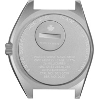 Montre Steel Navigator sur ensemble bracelet en caoutchouc noir de trois morceaux, Num&eacute;rique, &agrave; piles, 41 mm, Noir Auto Electric Service Ltd.