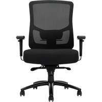 Chaise &agrave; dossier haut avec m&eacute;canisme &agrave; basculement synchronis&eacute; robuste Raven 400, Mailles, Noir, Capacit&eacute; 400 lb Auto Electric Service Ltd.