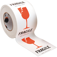 "Fragile" Special Handling Labels, 6" L x 4" W, Red on White Auto Electric Service Ltd.